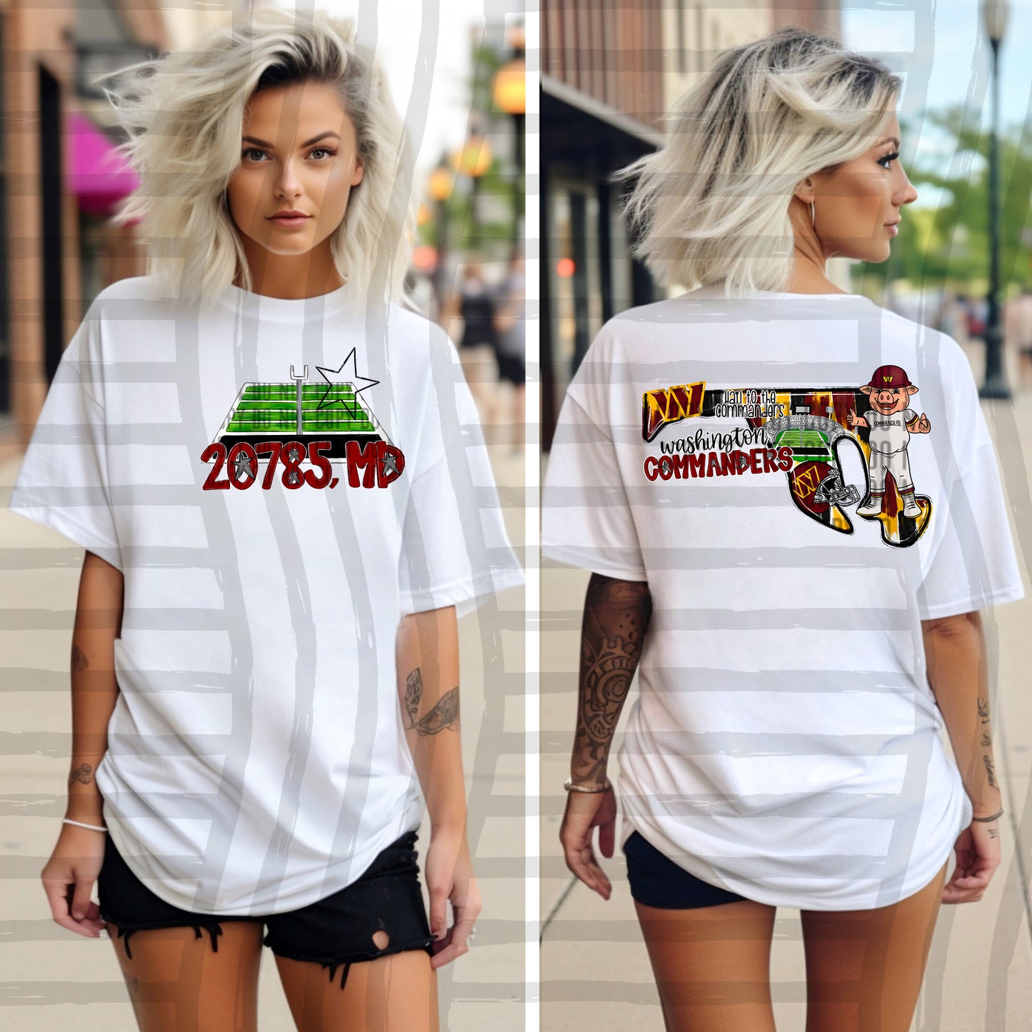 Pro Football Team Brushstroke States (BACK ONLY) (Choose Yours) 01154