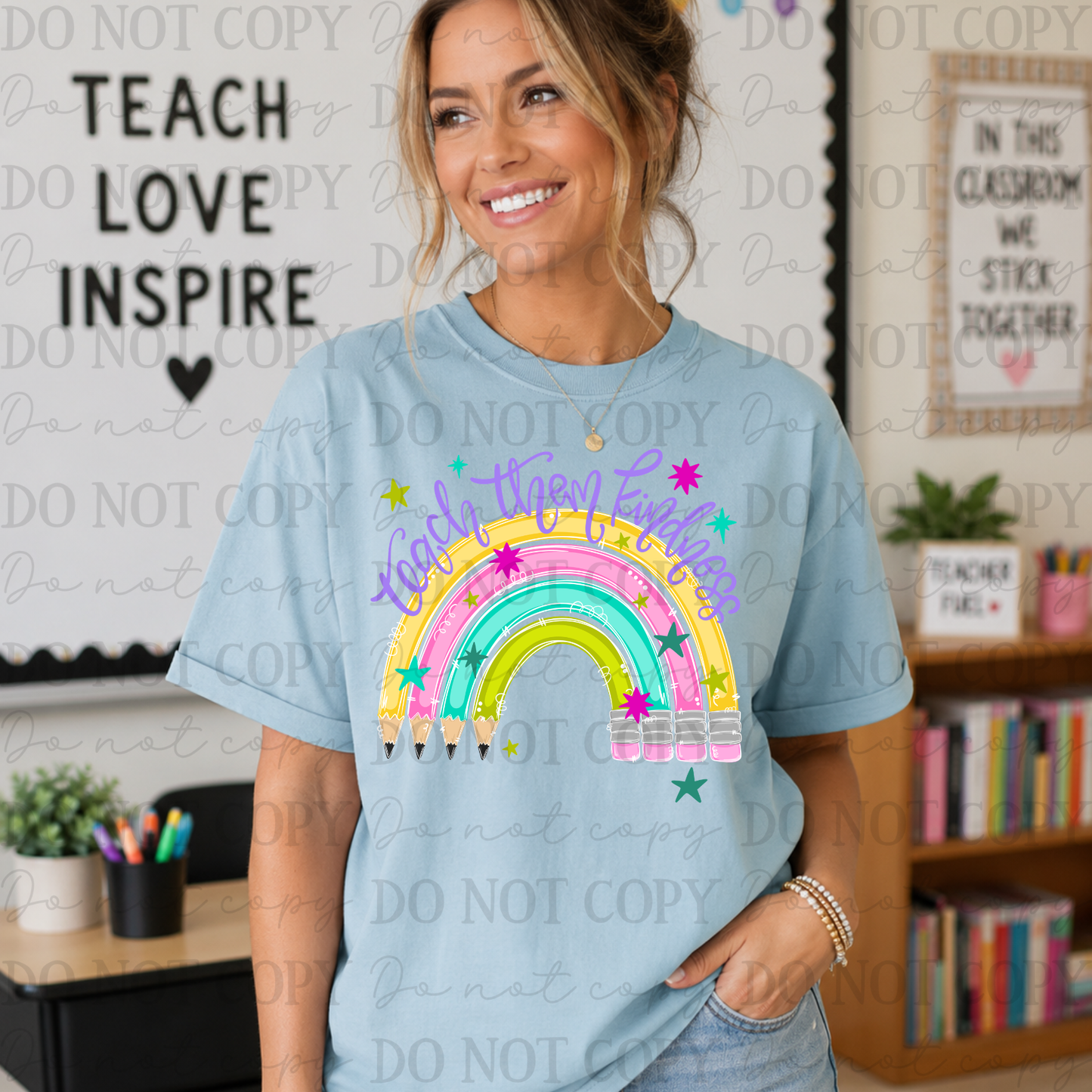 Teach Them Kindness Pencil Rainbow 08779