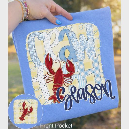 Grandmillennial Crawfish (POCKET INCLUDED) 07226