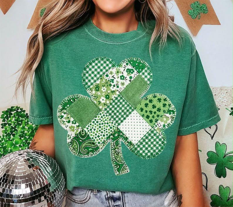 Vintage Patchwork Shamrock 07946