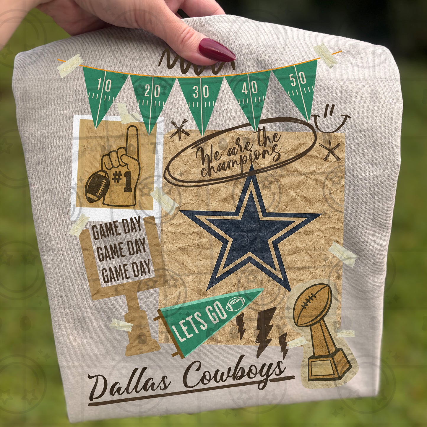 Pro Football Team Vintage Collage (Choose Yours) 00681