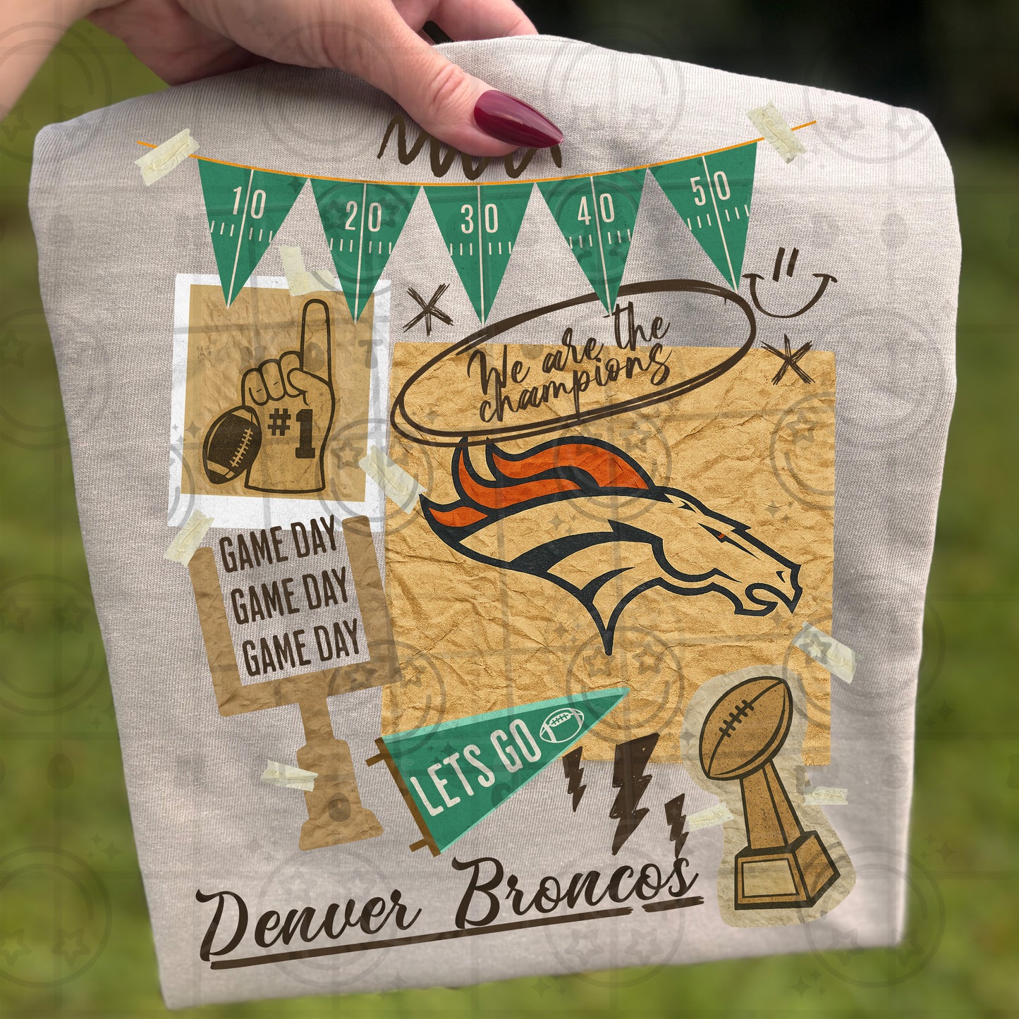 Pro Football Team Vintage Collage (Choose Yours) 00681