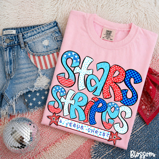 Stars Stripes and Jesus Christ 08595