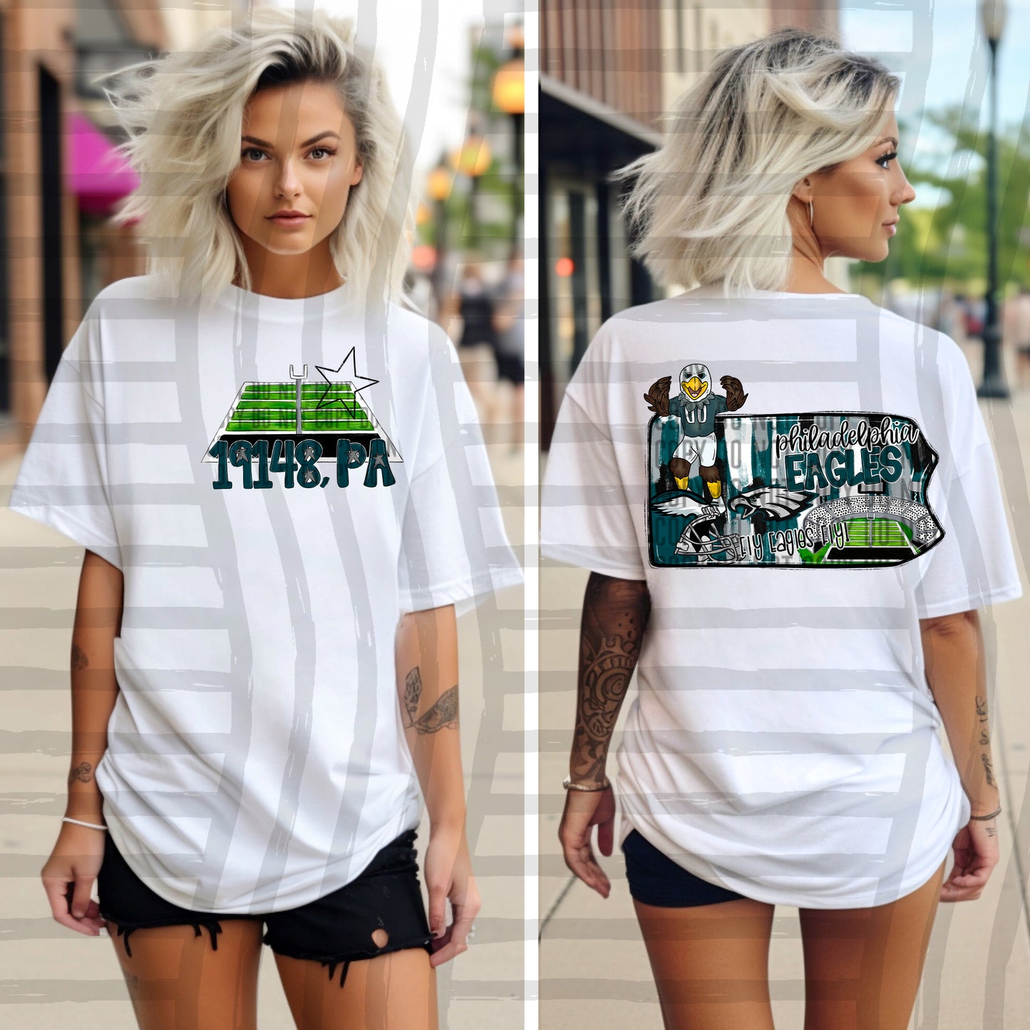 Pro Football Team Brushstroke States (BACK ONLY) (Choose Yours) 01154