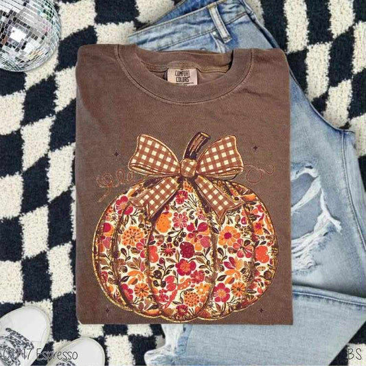 Fall Floral Pumpkin Coquette 00605