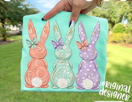 Pastel Bunnies Trio 07369