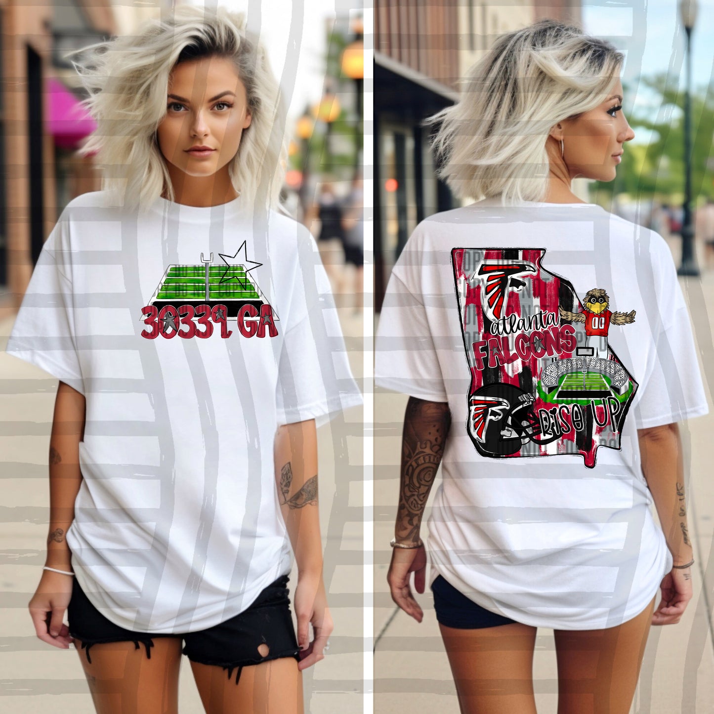 Pro Football Team Brushstroke States (BACK ONLY) (Choose Yours) 01154