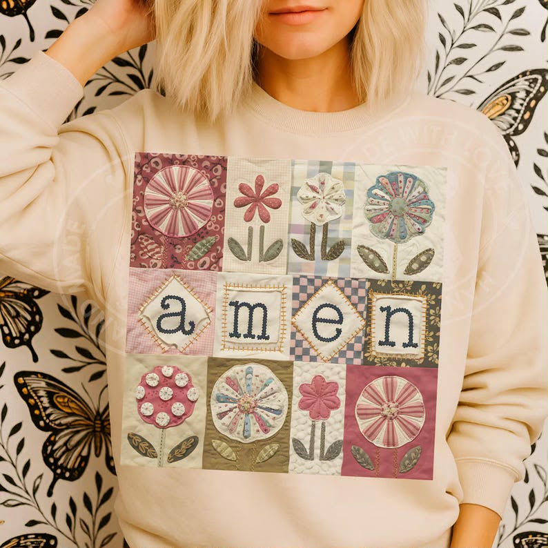 Vintage Patchwork Amen 07944