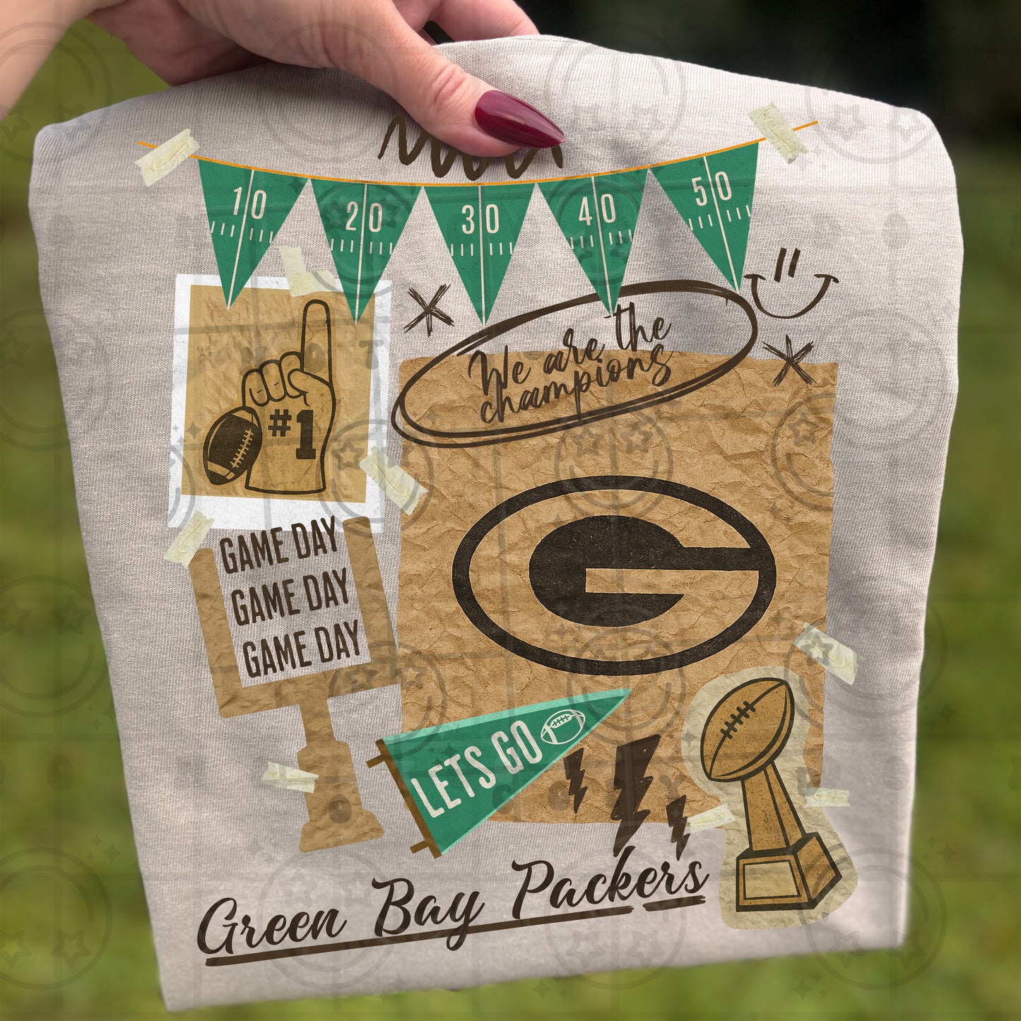Pro Football Team Vintage Collage (Choose Yours) 00681