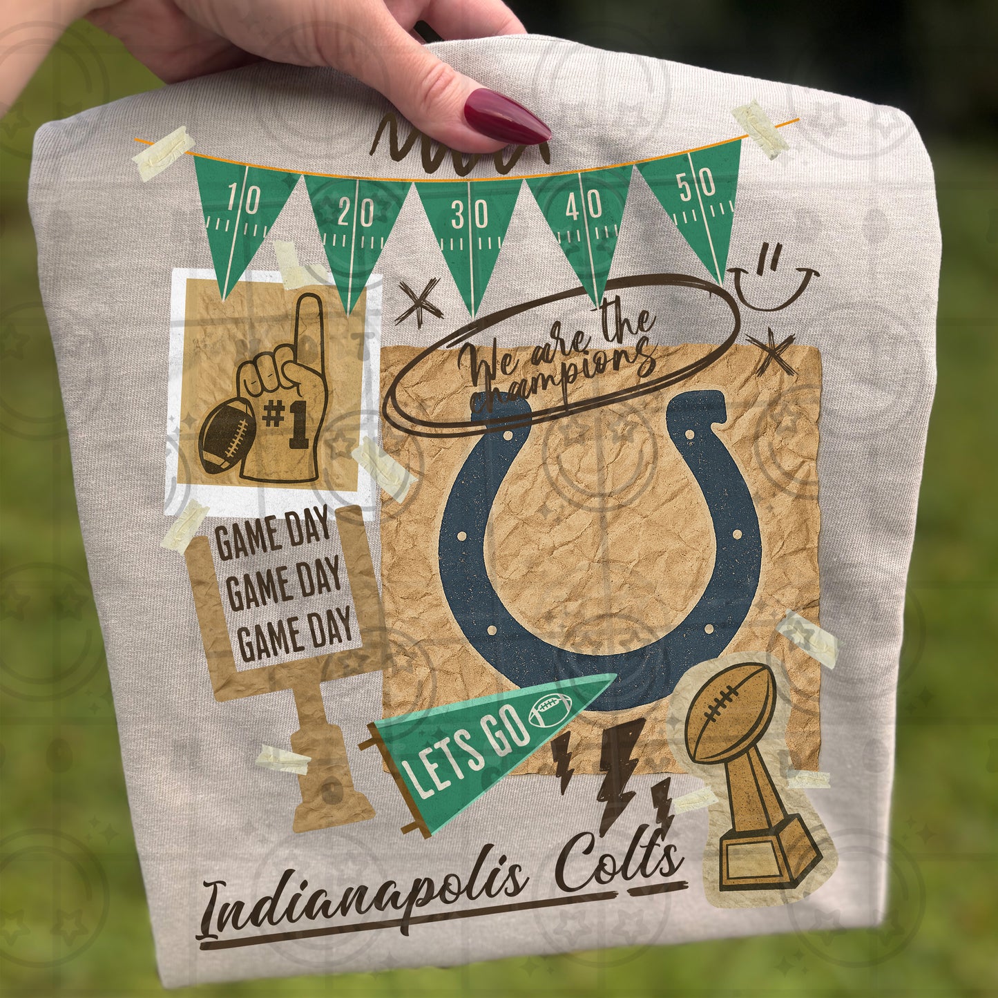 Pro Football Team Vintage Collage (Choose Yours) 00681