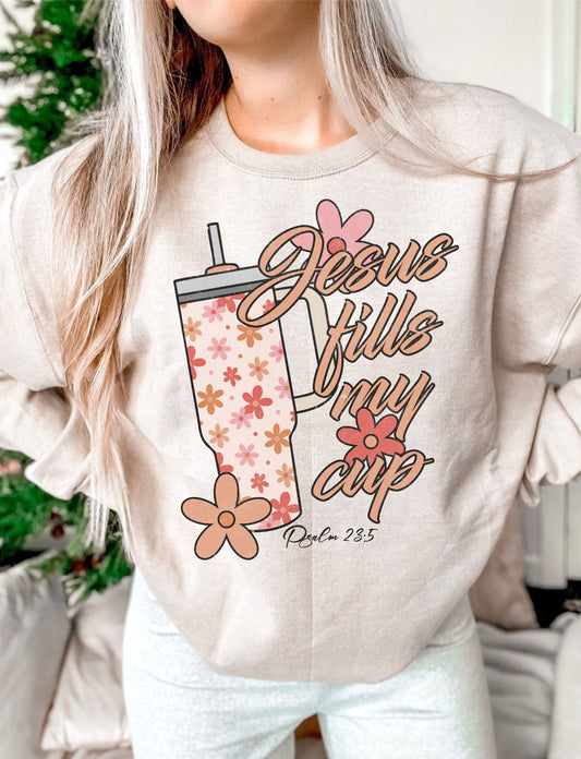 Boho Jesus Fills My Cup DTF Transfer 05318