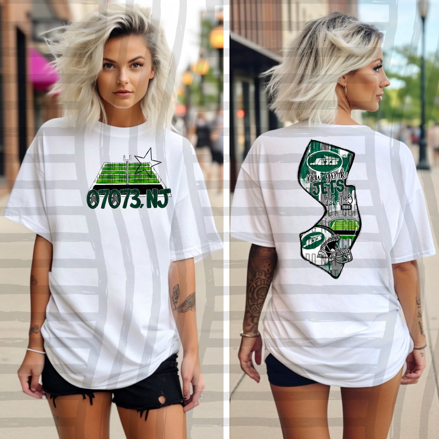 Pro Football Team Brushstroke States (BACK ONLY) (Choose Yours) 01154