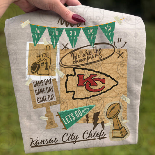 Pro Football Team Vintage Collage (Choose Yours) 00681