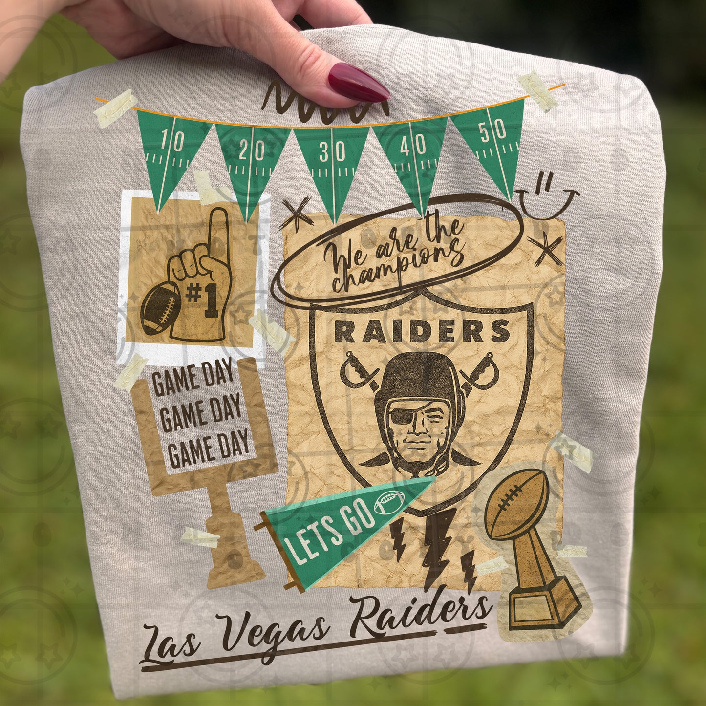 Pro Football Team Vintage Collage (Choose Yours) 00681