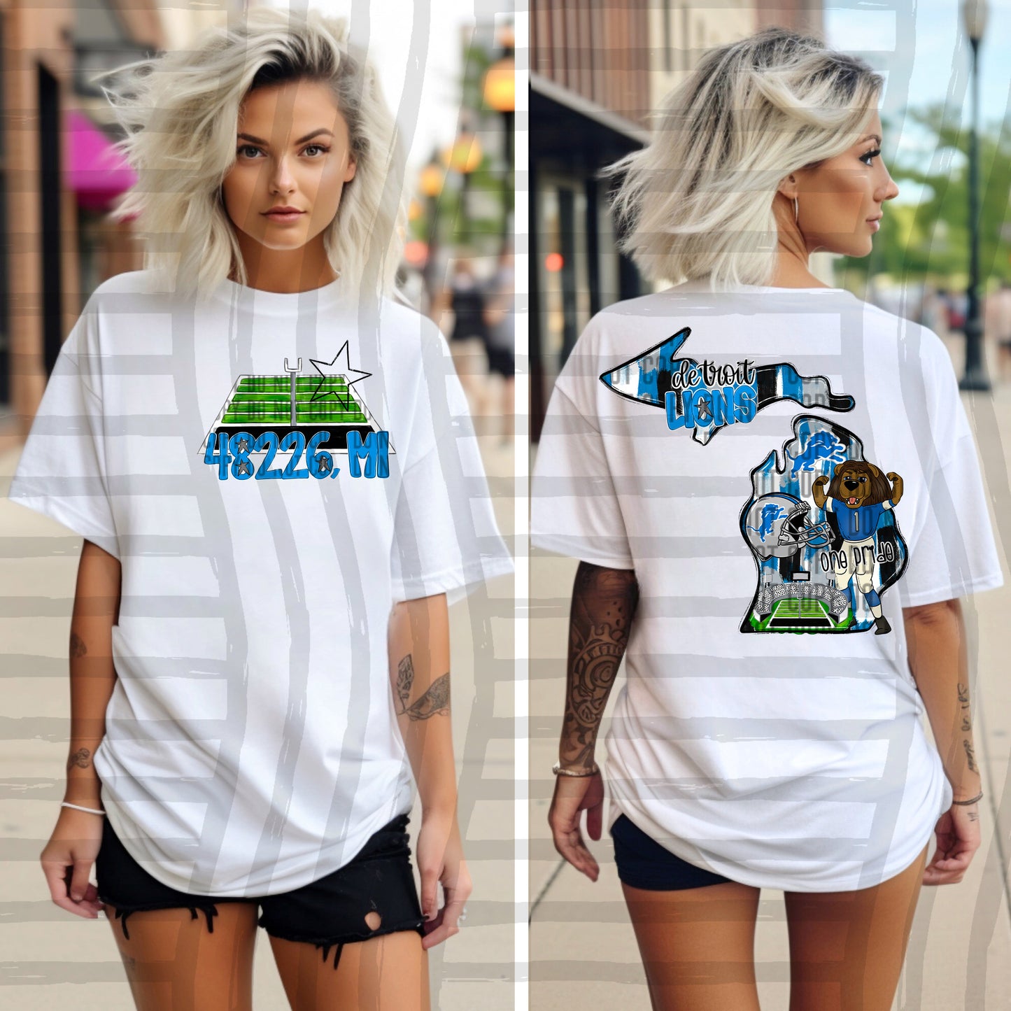 Pro Football Team Brushstroke States (BACK ONLY) (Choose Yours) 01154