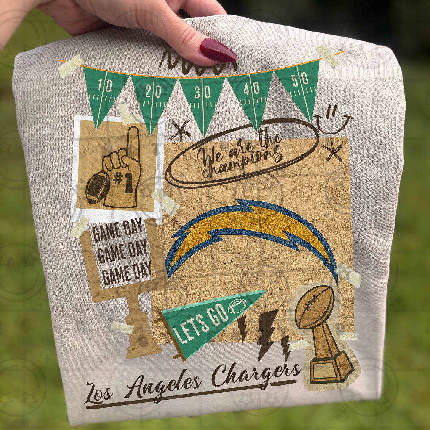 Pro Football Team Vintage Collage (Choose Yours) 00681