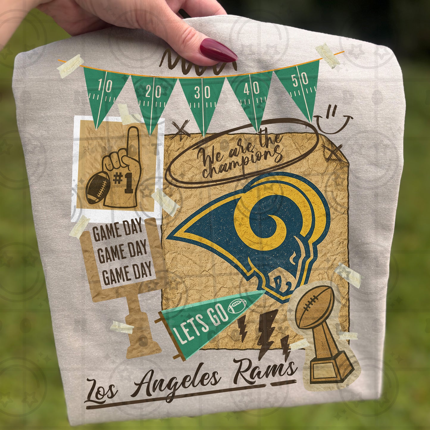 Pro Football Team Vintage Collage (Choose Yours) 00681