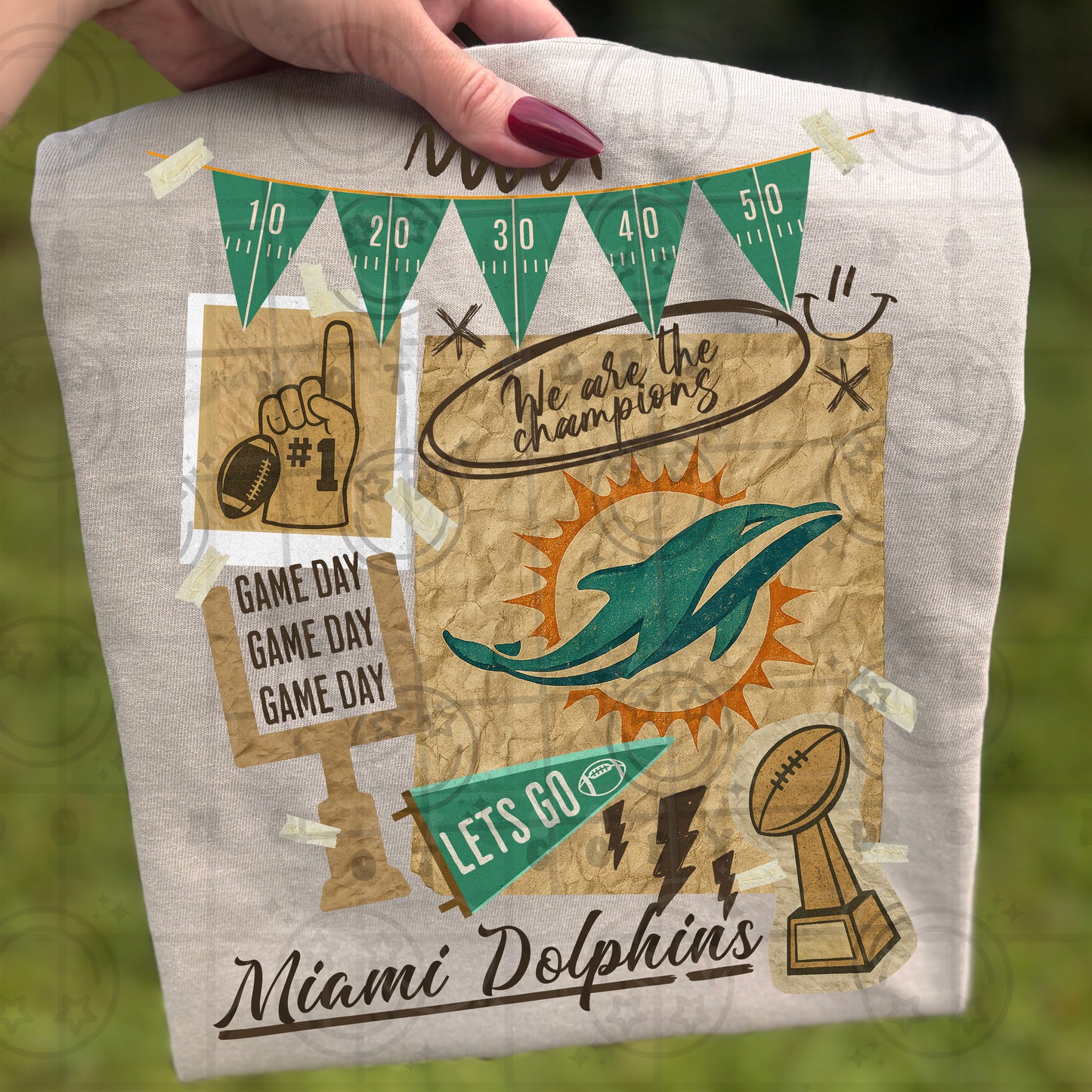 Pro Football Team Vintage Collage (Choose Yours) 00681