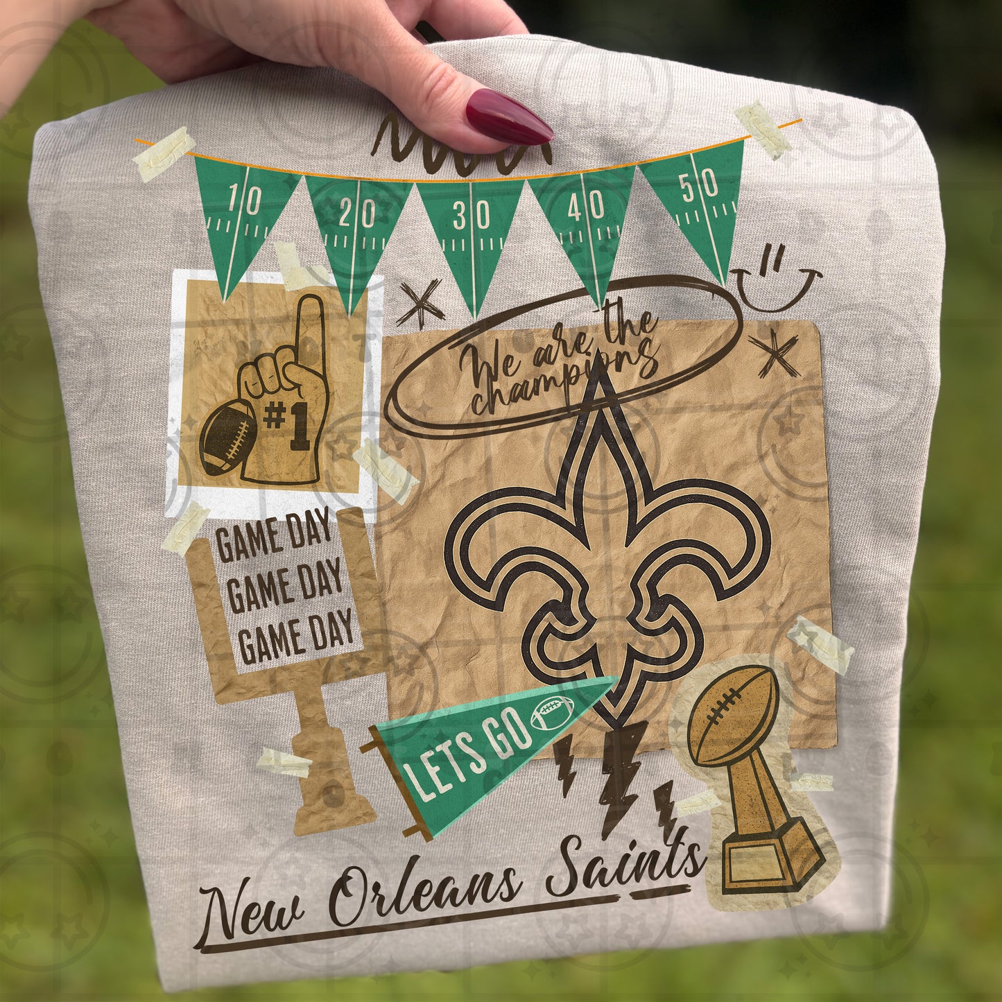 Pro Football Team Vintage Collage (Choose Yours) 00681
