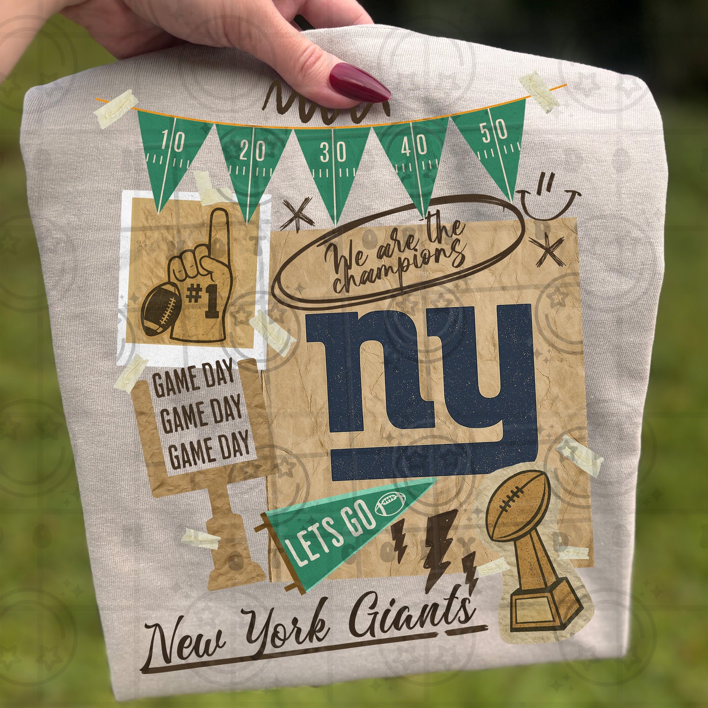 Pro Football Team Vintage Collage (Choose Yours) 00681
