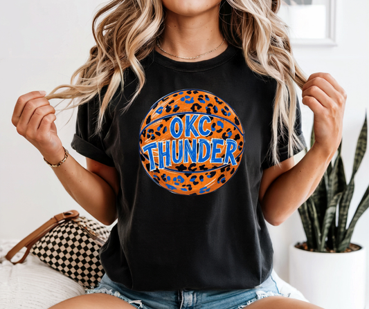 OKC Thunder Leopard Basketball 07644