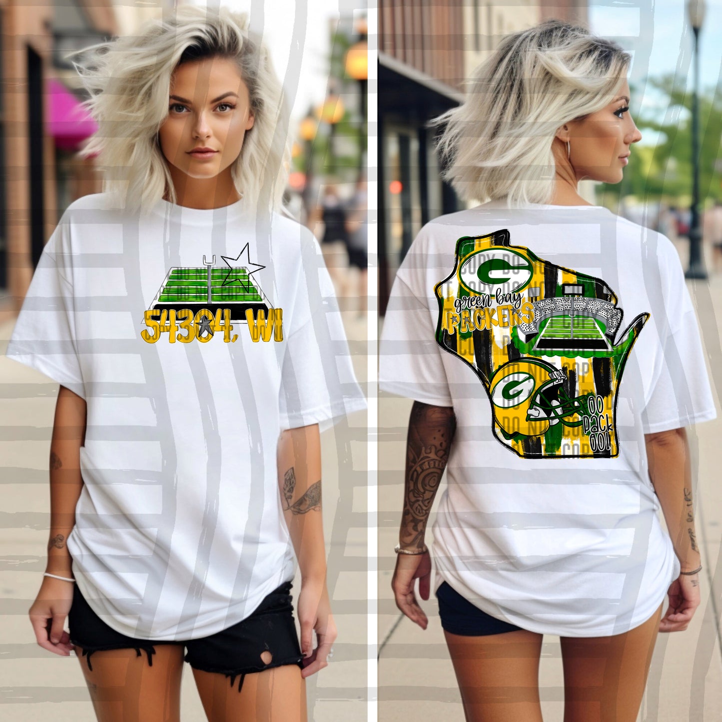 Pro Football Team Brushstroke States (BACK ONLY) (Choose Yours) 01154