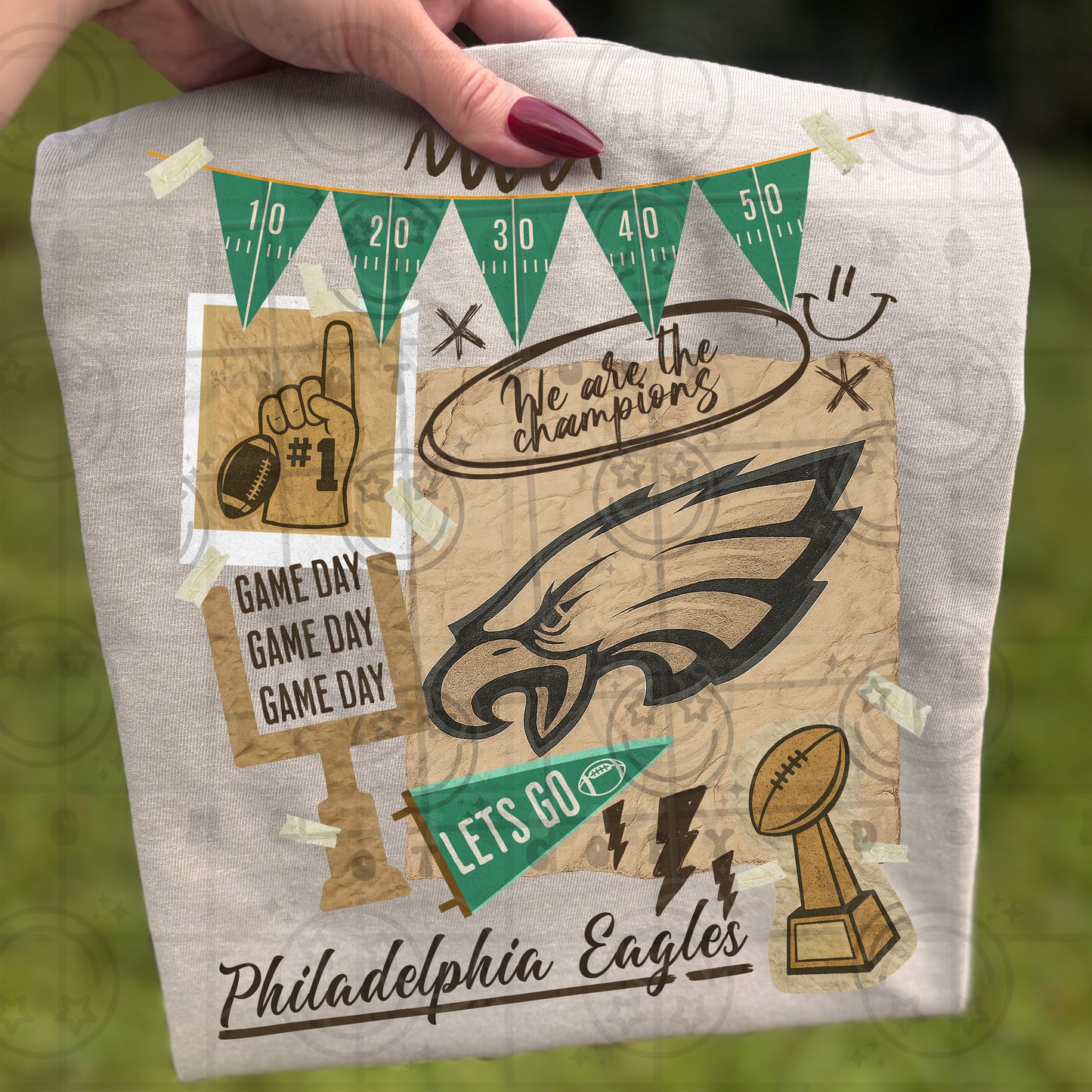 Pro Football Team Vintage Collage (Choose Yours) 00681