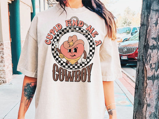 Cupid Find Me a Cowboy Checkered 04103