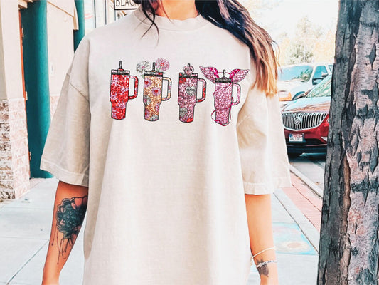Faux Valentine Tumbler Cups 04134