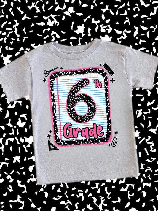 Pink Grade Level Composition Notebook (Choose Yours) 01785