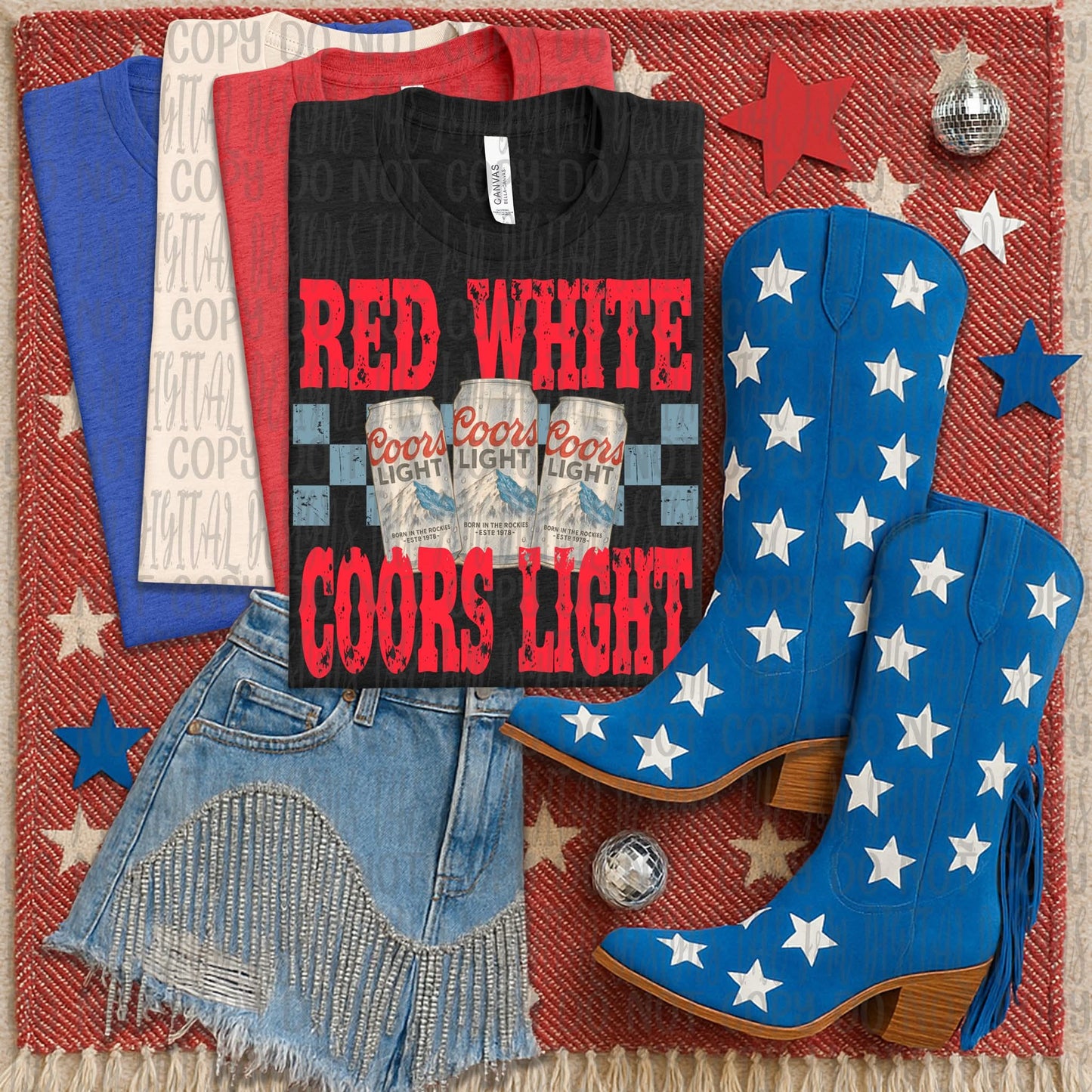 Red White Coors Light Beer 01752