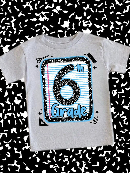 Blue Grade Level Composition Notebook (Choose Yours) 01786