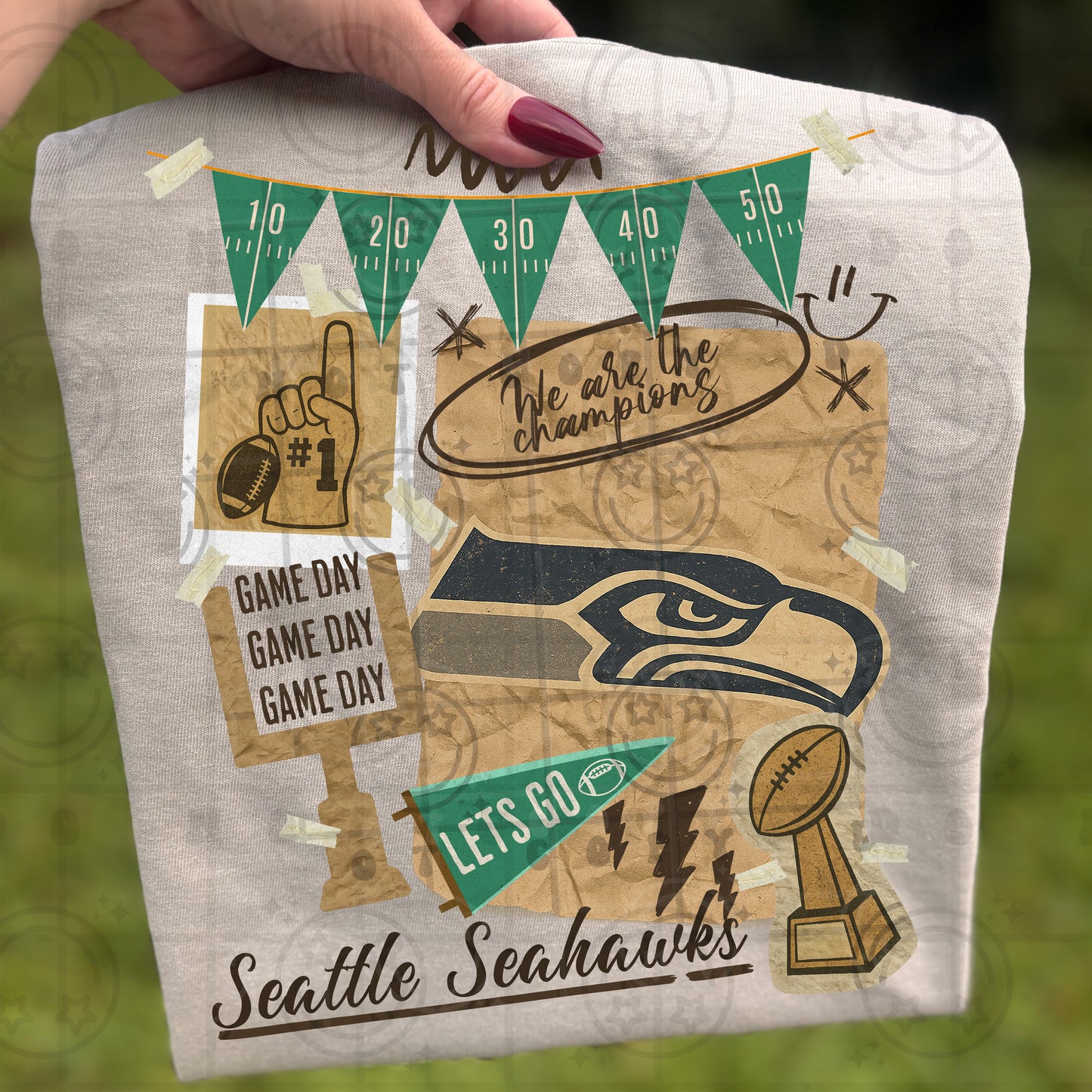 Pro Football Team Vintage Collage (Choose Yours) 00681