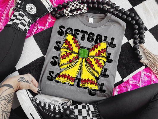 Softball Bow 02812