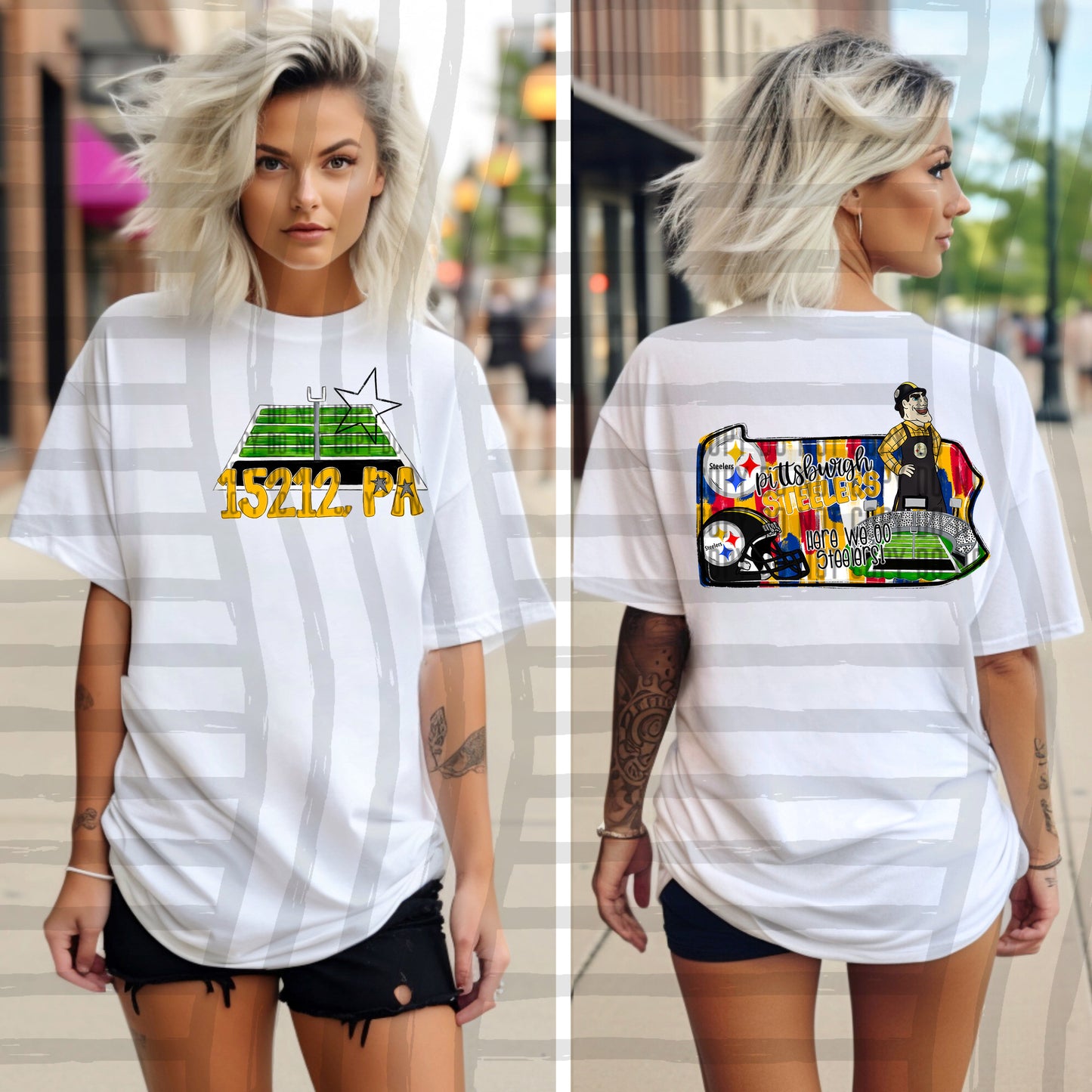 Pro Football Team Brushstroke States (BACK ONLY) (Choose Yours) 01154