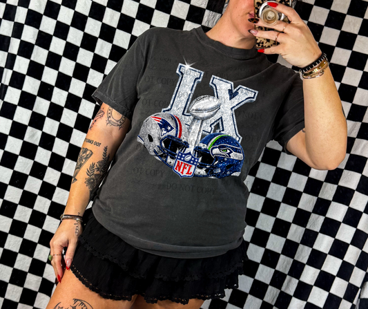 Faux Glitter Super Bowl LX 07906