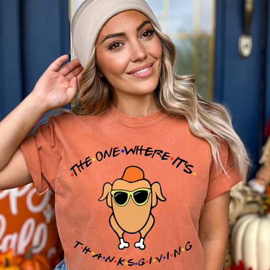 The One Where It's Thanksgiving DTF Transfer