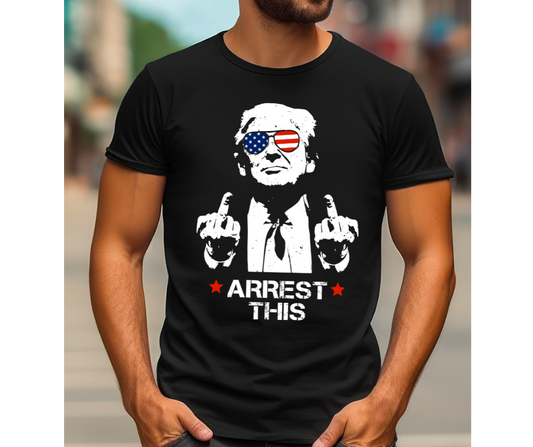 Arrest This Trump Wearing American Flag Glasses 04924