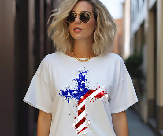 USA Flag Cross 05084