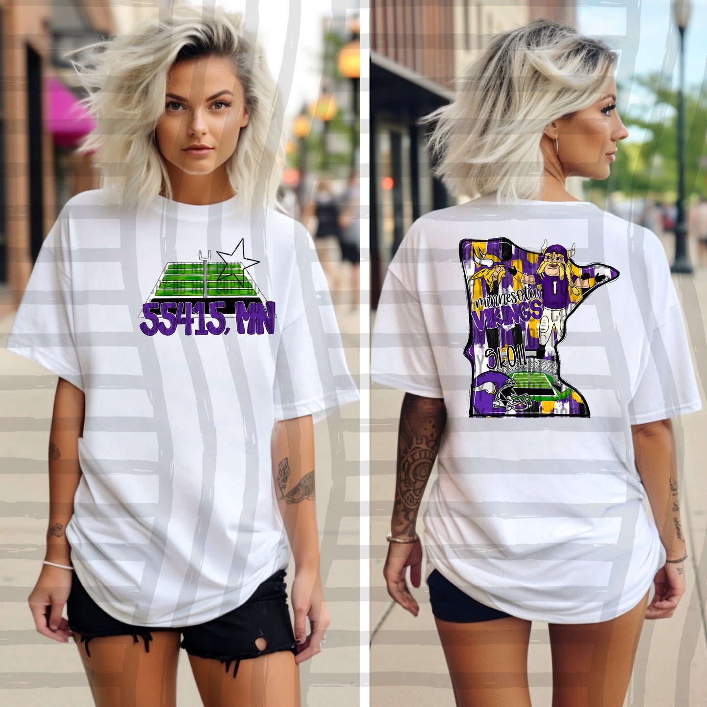 Pro Football Team Brushstroke States (BACK ONLY) (Choose Yours) 01154