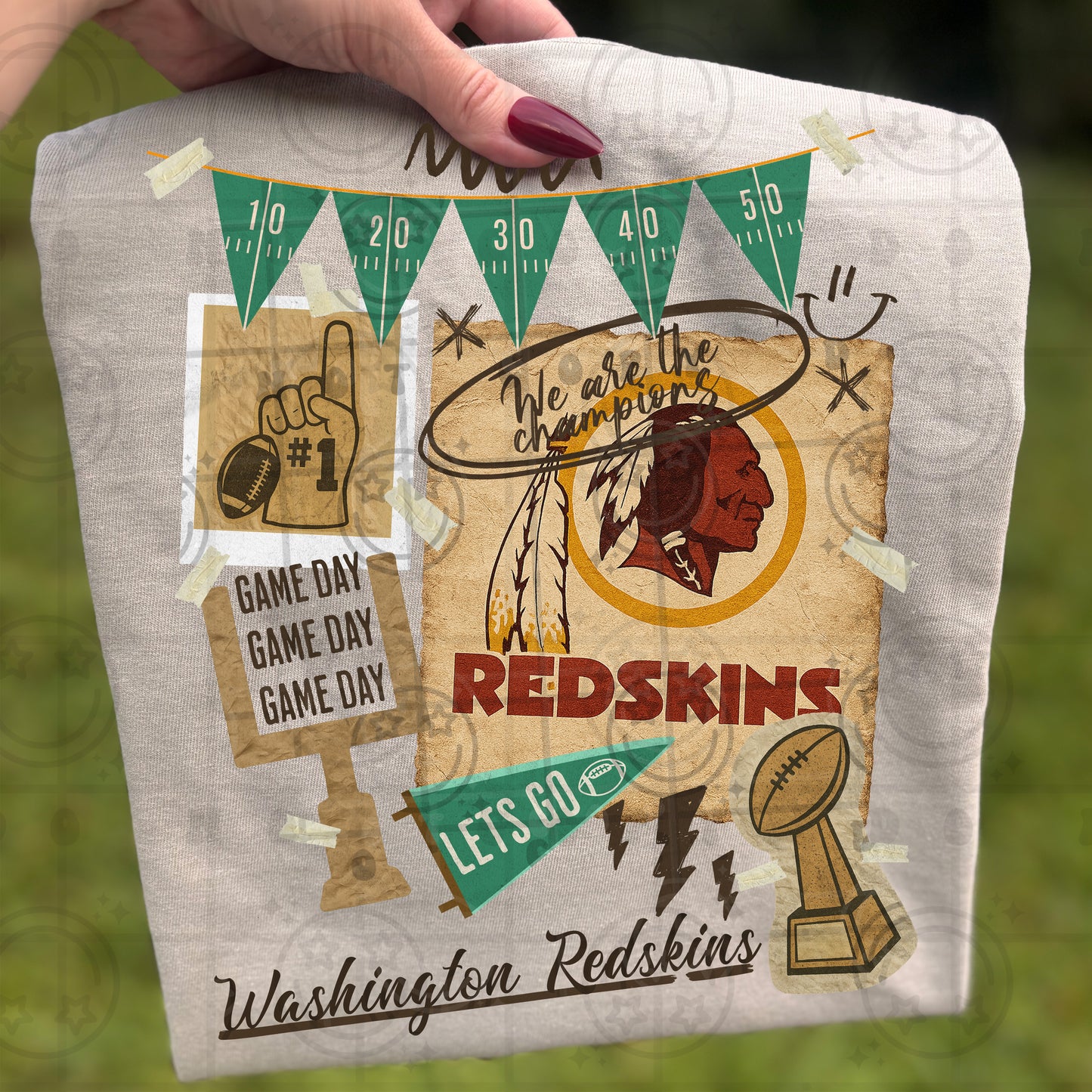 Pro Football Team Vintage Collage (Choose Yours) 00681