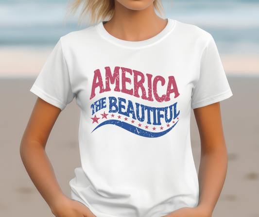 America the Beautiful DTF Transfer 06249