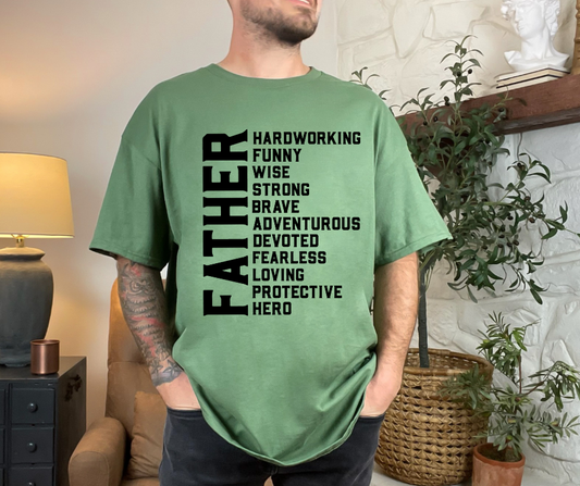 Father Words DTF Transfer 06264