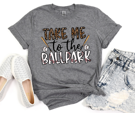 Take Me to the Ballpark Leopard DTF Transfer 06363