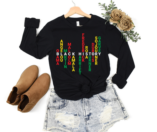 Black History Names DTF Transfer 06493