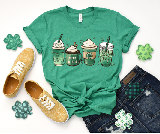 Lucky a Latte DTF Transfer 06436