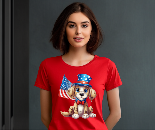 Patriotic Spotted Dog DTF Transfer 06244
