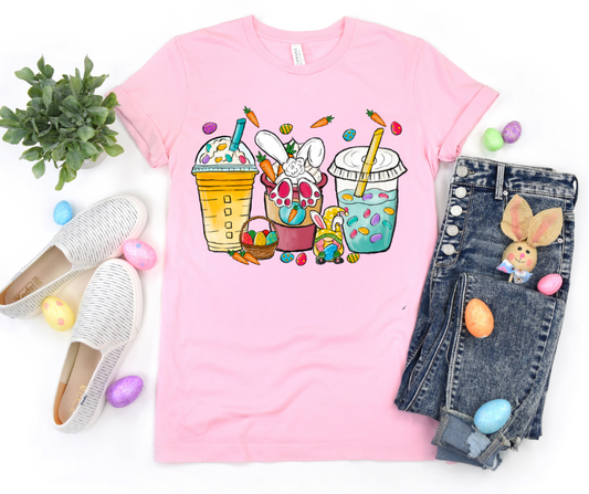 Easter Latte Trio DTF Transfer 06434