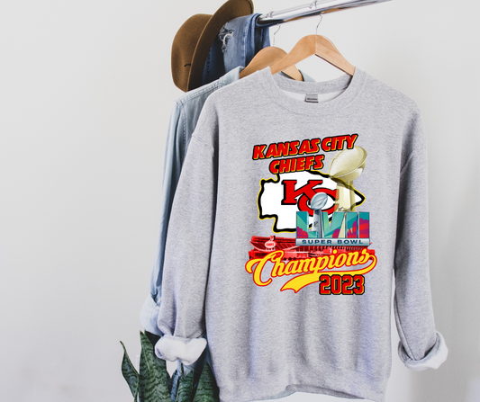 KC Chiefs Superbowl Champs 2023 Arrowhead DTF Transfer 06350