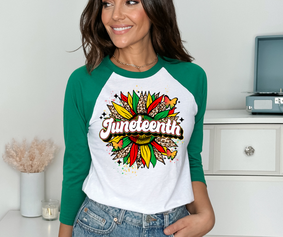 Juneteenth Sunflower DTF Transfer 06217